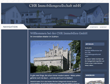 Tablet Screenshot of chr-immobilien.de